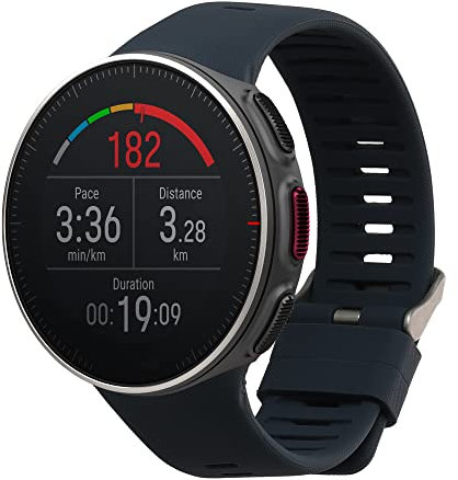 kwmobile Ersatzarmband kompatibel mit Polar Vantage V Armband - Fitnesstracker Band aus Silikon in Dunkelblau