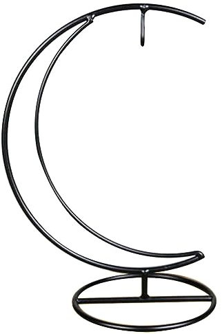 BESPORTBLE 2Pcs Hanging Fish Bowl Tank Stand Hanging Glass Fish Tank Wrought Iron Bracket, Creative Fish Bowl Display Stand Table Wedding Display Vase Aquarium Stand Earring Display Stand