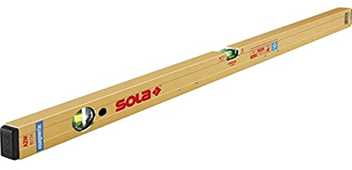 Sola Azm 50 - Wasserwaage magnetisch 50 cm - starker Halt durch Neodym Magnete - Wasserwaage mit Magnet 50 cm - patentierte Sola-Focus Libelle