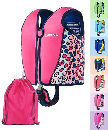 Limmys Premium Schwimmweste für Kinder – Moderne Schwimmhilfe für Jungen, Mädchen und Kleinkinder – Mit praktischer Tragetasche
