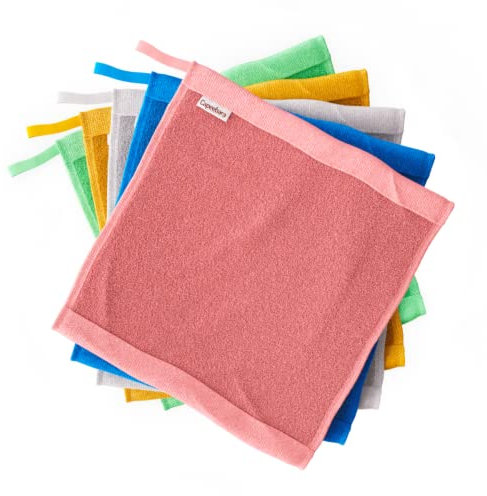 Capeebara - Essuie Tout Lavable - Débarbouillettes - 100% Bambou (Multicouleur, Lot de 1)