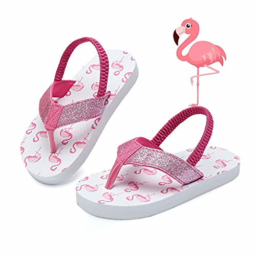Kinghealth Sandalias Niña Niño Flamenco Chanclas Bebé Niñas y Niños Unisex Playa Zapatillas por Piscina y Verano (EU 24/25)