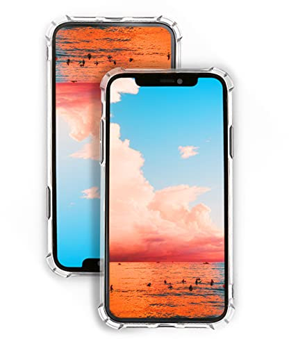 GANAN Coque Compatible avec iPhone 11 Pro (5.8), Étui de Protection Bumper Antichoc, Transparente (11 Pro)