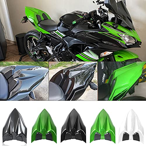 Midimttop Replacement for Ninja650 Z650 Sitz Abdeckung Hinten Sozius Harte Solo Sitz Gugel Buckel für Ninja 650 Z 650 2017 2018 2019 2020 2021 2022 2023 2024 (Glänzend schwarz)