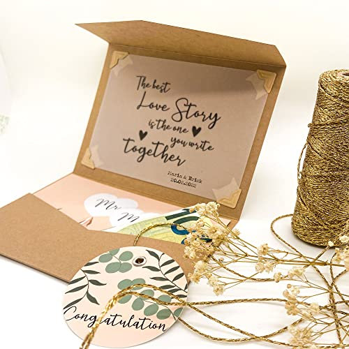 Geldgeschenk Hochzeitskarte Glückwunsch LOVE STORY I individuelles Geldgeschenk fürs Brautpaar Hochzeitsgeschenk Karte Geschenk Geschenkverpackung für Geld Gutschein personalisierbar