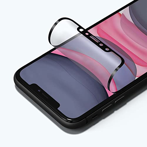 RhinoShield Protection écran Anti-Chocs 3D Mate Compatible avec [iPhone 11 / XR] | Résiste aux Chocs et aux Rayures - Couverture intégrale 3D courbée - Installation Facile