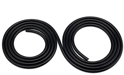 AIEX 4mm Innendurchmesser 3m Hochtemperatur Silikon Vakuumschlauch, High Performance Hochtemperatur Silikonschlauch für Verwendung des Fahrzeugkühlers (Schwarz)