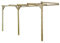 INLIFE Pergola de terrasse 2 x 4 x 2,2 m Bois