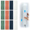 DIYBravo 12 Pcs Self Adhesive Power Strip Holder, Punch Free Socket Fixer, Adhesive Cable Management Socket Holders Organizers, Wall Mount Plug-in Socket Fixer Surge Protector (4 colours)