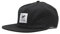 Surf Monkey 5-Panel-Mütze für Herren und Damen, 100 % Bio-Baumwolle, Einheitsgröße, Schwarz , One size