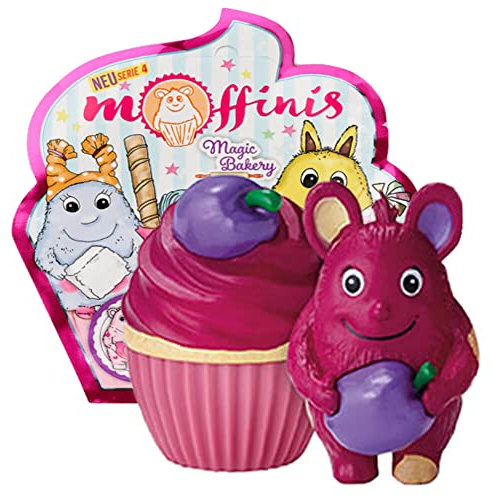 Generisch Blue Ocean Moffinis Figur Sammelfigur Serie 4 - Magic Bakery - Moffini Muffin Monster - Figur Lila