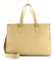 Tommy Hilfiger Damen TH MONOTYPE Tote AW0AW15978 Tragetasche, Beige (Harvest Wheat)