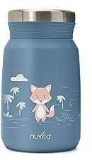 Nuvita 4472 | Termo para Alimentos Calientes y Fríos | Contenedor Térmico para Alimentos Calientes | Contenedor para Comida de Bebés | Porta Alimentos Térmico para Niños | Powder Blue