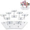 Espositore in Acrilico, Scaffale Espositivo a Più Livelli, Technologie des Trous Encastrés pour Un Assemblage Facile, per Cupcakes, Profumi, Oggetti da Collezione, 15.5*17.5*29.5 cm (Trasparenti)
