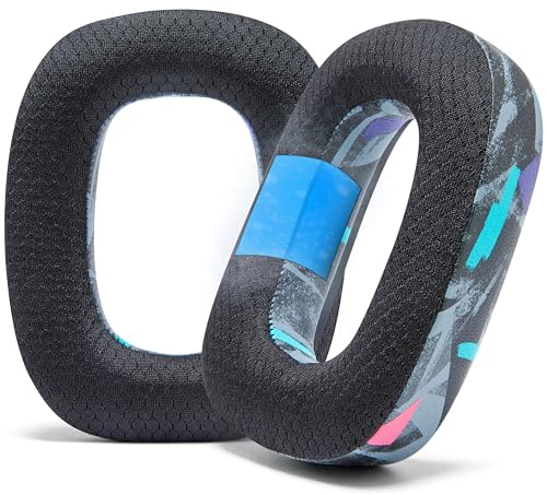 WC Freeze A30 – kühlende Gel-Ohrpolster, kompatibel mit Logitech Astro A30 Kopfhörern von Wicked Cushions – erhöhen Komfort, Haltbarkeit, Dicke und Schallisolierung | 90's Black