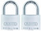 ABUS Vorhängeschloss Titalium 64TI/30 - Kellerschloss mit Schlosskörper aus Spezial-Aluminium - gehärteter Stahlbügel - ABUS-Sicherheitslevel 4 (Packung mit 2)