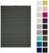 Rettika® Plissee mit Bohren, Breite: 60 cm, Höhe: 120 cm, Anthrazit, Fensterrollo Sonnenschutz, Plisseerollo innen, Rollo für Fenster mit Bohren