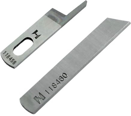 Blooy - 118-45609 + 118-46003 Ober- und Untermesser passend für Juki MO-3604, MO-3904, MO-3914 Overlock-Nähmaschinen-Klinge (10 Sets)