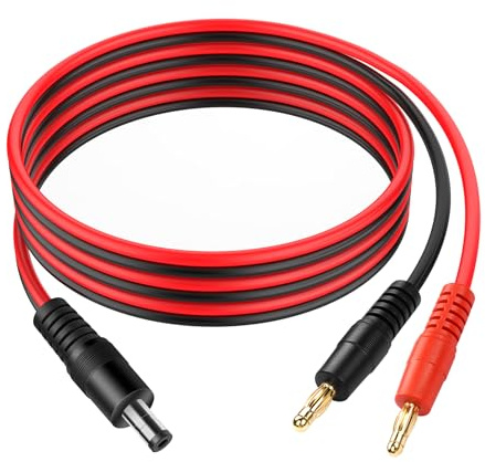 YACSEJAO Frau dc-5521 bis 4mm banane-kabel 3FT/1M 5.5mm 54 mm 54 v -24V - zeichensteckkabel