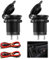 2 Piezas Zócalo del Encendedor de Cigarrillos, Toma De Encendedor, Adaptadores para Toma Mechero Cigarrillos de Coche, 12V/24V Cable de 0,6 m, Impermeables Resistentes al Polvo, para Barcos Autos