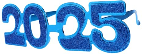 COLLBATH 1 Paar 2025 Brille Zahlenbrille frohes neues jahr brillen Neuheitsbrille 2025 Silvesterbrille 2025 Gläser festival brille karneval brille Neujahrsvorräte Brillen-Requisiten Stk