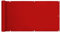 Planesium Balkon Sichtschutz (130cm x 170cm Rot) Balkonabdeckung Balkonverkleidung UV-Schutz Balkonbespannung Balkonumrandung für Terrasse Garten Zaun Windschutz