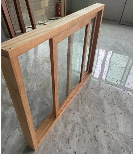 Finestre Finestra Scorrevoli Cabine Capannone Finestra Scorrevole Con Chiusura A Chiavistello, Telaio In Legno E Vetro Temperato Da 5 Mm, Casa Sull'albero Casette Da Gioco Stanze Da Sole Finestre(WxH