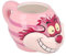 Elbenwald tasse en design 3D pour les fans d'Alice au Pays des Merveilles - design Chat de Cheshire - 10 x 9 x 16 cm - 500 ml - céramique - rose