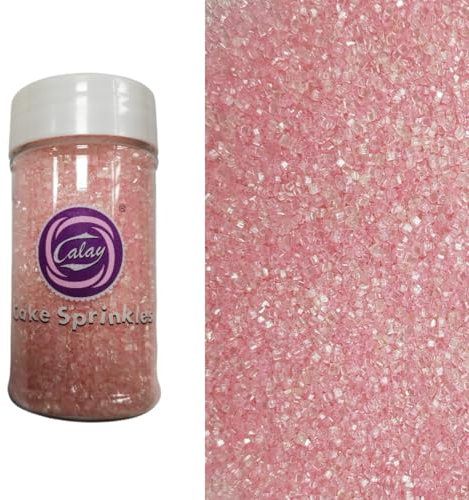 Essbare dekorative Zuckerkuchen Rosa 90g Cupcakes Brot Donuts Kekse und andere dekorative Zucker Toppings für Halloween Weihnachten Geburtstage und Kuchen Toppings