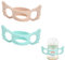 2 Stück Babyflaschen Griffe, Baby Flaschengriffe Silikon, Baby Fütterung Flaschengriff Halter, Weithals Babyflaschengriffe, Babyflaschen Zubehör für Baby Kleinhand Greifdesign, Blau+Rosa