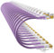 10Gsupxsel Cat6a Patch Cables 0.5ft (24 Pack) Slim, Cat6 Ethernet Patch Cable Pure Copper, Flexible Cat 6 Patch Cable 550MHZ 10G, Space-Saving Cat 6A Network Cables for Patch Panel, Purple