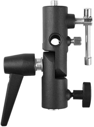 Laroal Soporte para Paraguas con Cabezal de Flash, Tipo H, Soporte para lámpara, trípode de luz, Flash y Paraguas Reflectante, Paraguas de luz transmitida, Estudio fotográfico, 1 Unidad