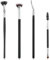 Yuomeaz 4 Pcs Mascara Fan Brush, Folding Angle Scalloped Lash Brush, Eyelash Brushes Separator Tools, Multifunctional Fan Shaped Eyelash Comb for Upper Lower Makeup Tool