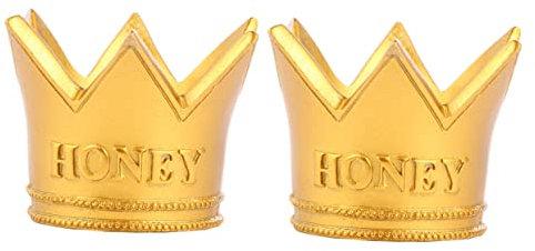 Sosoport 2 Stücke Crown Kuchen Schmuck Kuchen Ornament Elegante Geburtstag Topper Harz Dekoration