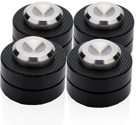 Kissmii Pieds de support pour haut-parleurs - Absorbeur - Pics - Tapis de sol