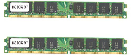 Ouitble MODULO di Memoria DDR2 2 PZ RAM Desktop AD Alte Prestazioni 1 GB 667 MHz PC25300 Doppio Lato 16 Particelle Compatibile con SISTEMI AGGIORNA LA velocità del Tuo Computer