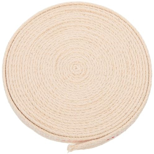 Housoutil Mèche de Lampe à Pétrole en Coton 2 CM de Large Rouleau de Mèche de Rechange pour Lampe à Huile Combustion Stable et Solide Usage Domestique et Temple