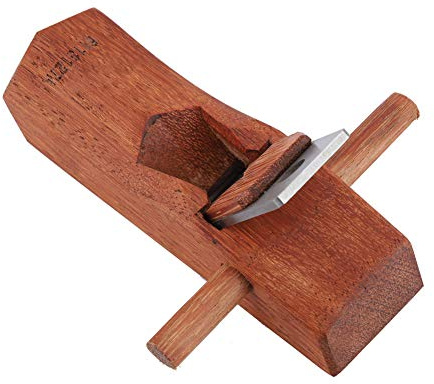AMONIDA Strumento per la Lavorazione del Legno per Pialla Manuale per Carpenteria con Design in Acciaio Pregiato e Base con Punta in Ottone Finitura più Liscia (127mm)