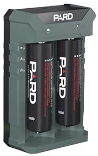 PARD 21700 5000mAh Or 18650 3500mAh Battery Bundle High Capacity Rechargeable Lithium Ion for Thermal Night Vision Scope Hunting Accessories（1 pack） (Battery Charger + 21700 Battery Bundle)