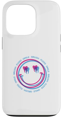 Custodia per iPhone 13 Pro Spazzolino per igienista dentale Filo interdentale Smile T