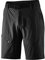 Gonso Arico, Kurze Herren Fahrradhose, 2in1 Bikeshorts mit Stretcheinsatz über dem Gesäß, Einknöpfbare Radunterhose mit Relax Gel Comfort Sitzpolster, Weite Passform, PFC-Frei, Schwarz, Gr. XL