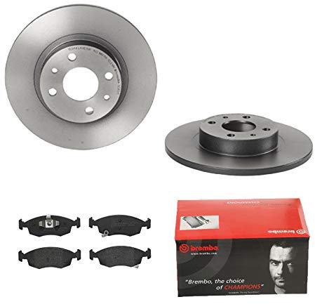 BREMBO BREMSSCHEIBEN Ø257 + BREMSBELÄGE VORNE FÜR FIAT PANDA LANCIA YPSILON