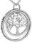 LOVORDS Collana Donna Incisa Argento Sterling 925 Pendente Ciondolo Albero della Vita Famiglia Anello Cerchio Regalo Mamma Madre