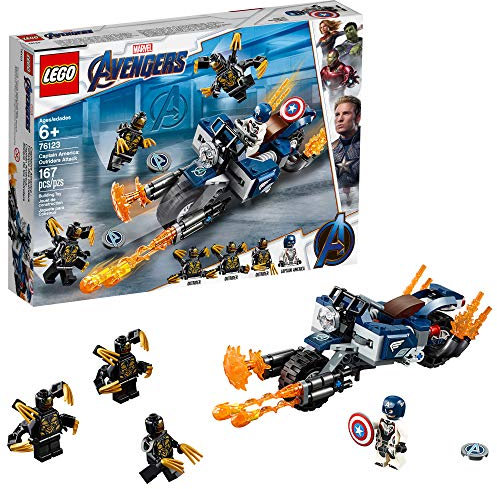 LEGO Marvel Avengers Captain America: Outriders Attack 76123 Building Kit (167 Pieces)