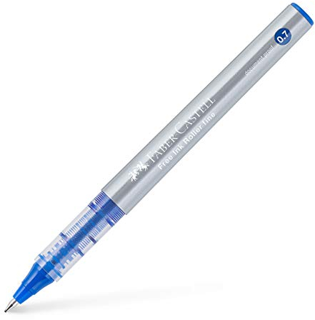 Faber-Castell 348151 - Free Ink Roller 0,7 Azul. Pack de 12.