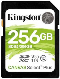 Kingston Canvas Select Plus SD — SDS2/32 GB Klasse 10 Uhs-I, 256 GB
