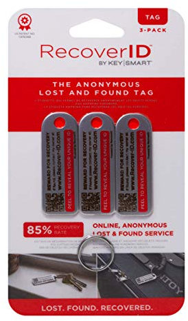 KeySmart RecoverID - Anonymer Verfolger um Deine verlorenen Schlüssel zu orten (3-Pack)