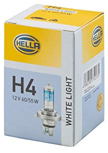 HELLA 8GJ 223 498-121 Glühlampe - H4 - White light up to 4200 Kelvin - 12V | Kompatibel mit: ABARTH GRANDE PUNTO, PUNTO, PUNTO EVO, ALFA ROMEO 164, 33, 33, 33 Sportwagon, 75, SPIDER, AUDI 100 C2 Avant