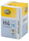HELLA 8GJ 223 498-121 Glühlampe - H4 - White light up to 4200 Kelvin - 12V - 60/55W - Sockelausführung: P43t-38 - Schachtel - Menge: 1