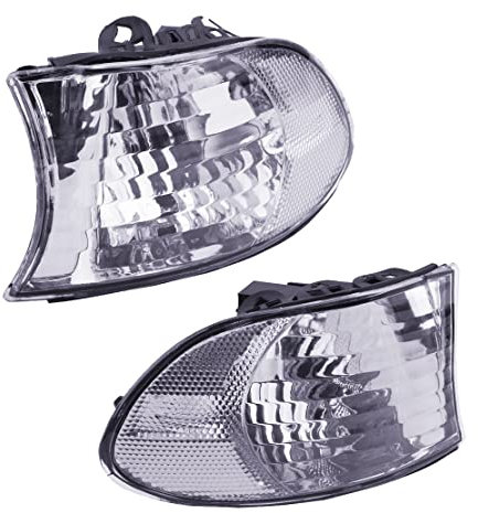 LETAOSK 1 Paar Clear Front Corner Blinker Clear Lamp Light Gehäuse kompatibel mit BMW 7er E38 LCI Facelift 1999-2001